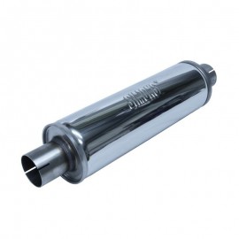 Silenziatore Simons Slim - 63.5mm U436300R scarico tondo in acciaio inox