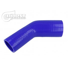 Curva riduzione 45° 102 - 89 mm in silicone blu