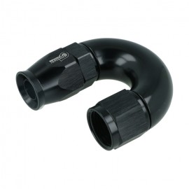 Raccordo in ergal ptfe High Flow Hose End Dash 4 - 180° - nero