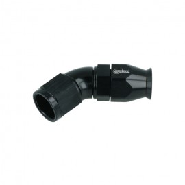 Raccordo in ergal ptfe High Flow Hose End Dash 6 - 45° - nero