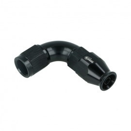 Raccordo in ergal ptfe High Flow Hose End Dash 6 - 90° - nero