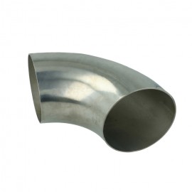 Curva 90° in titanio premium con raggio di curvatura stretto di 3" / 76 mm per la costruzione di sistemi di scarico, downpipe, 