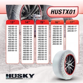 Calze da neve husky textile snow sock S per cerchio 13, 14, 15, 16, 17.