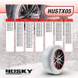 Calze da neve husky textile snow sock XXL per cerchio 15, 16, 17, 18, 19, 20, 21.