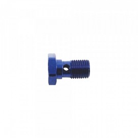 Bullone forato per banjo JIC 9/16" x 18 in ergal - blu