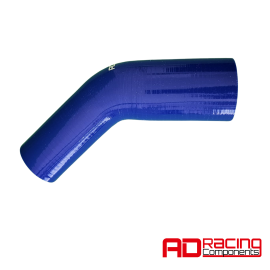 Curva riduzione 45° 60 - 51 mm  in silicone blu